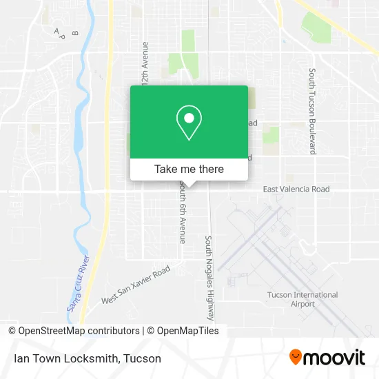 Ian Town Locksmith map