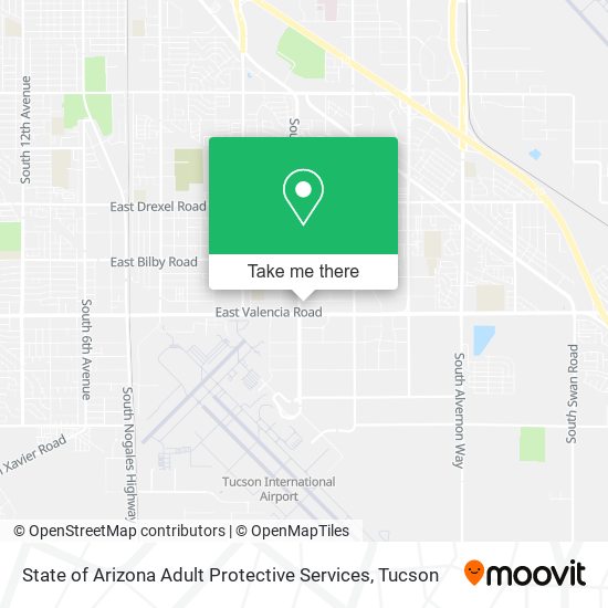Mapa de State of Arizona Adult Protective Services