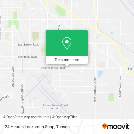 24 Heures Locksmith Shop map