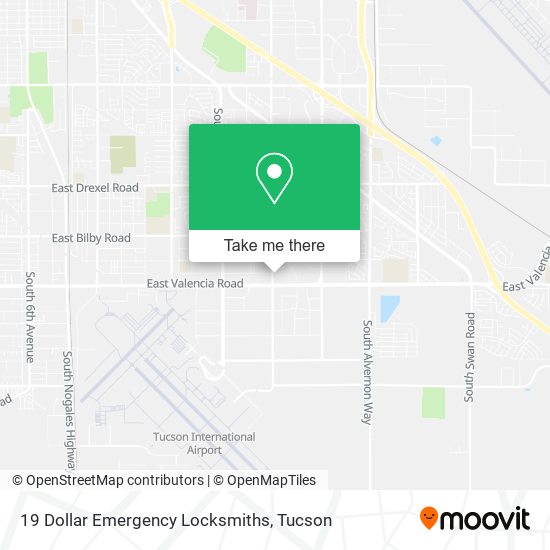 Mapa de 19 Dollar Emergency Locksmiths