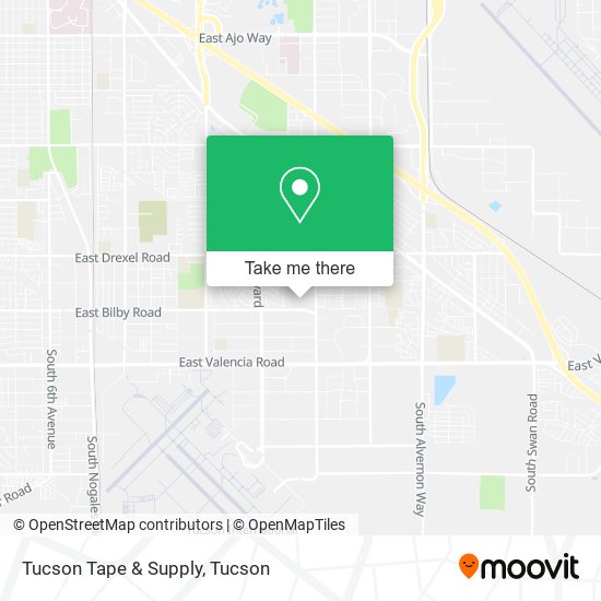 Mapa de Tucson Tape & Supply