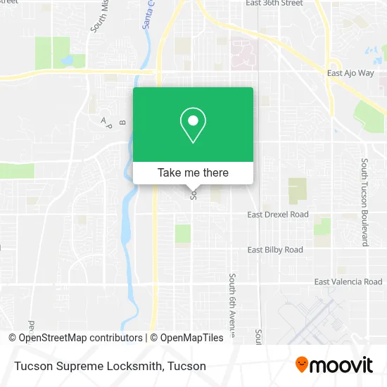 Tucson Supreme Locksmith map