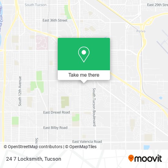 Mapa de 24 7 Locksmith