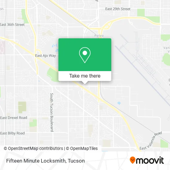 Mapa de Fifteen Minute Locksmith