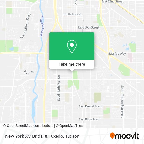 New York XV, Bridal & Tuxedo map