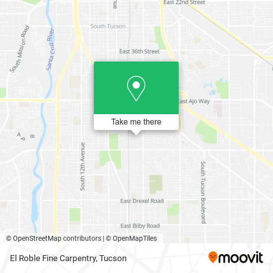 El Roble Fine Carpentry map