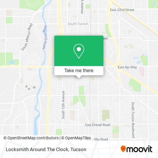 Locksmith Around The Clock map