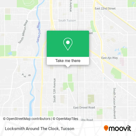 Locksmith Around The Clock map