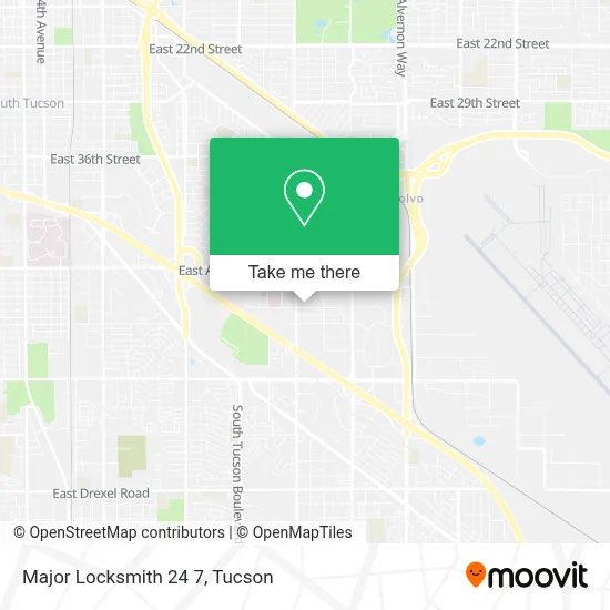 Major Locksmith 24 7 map