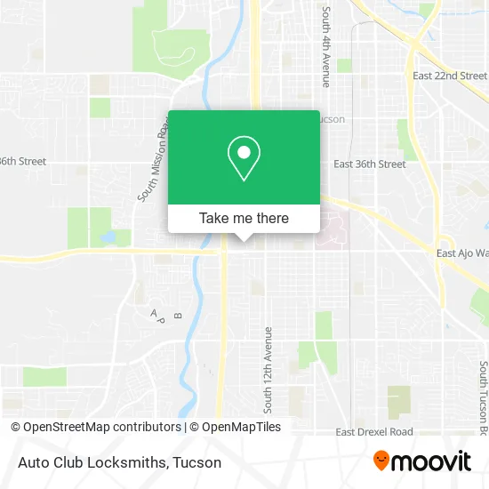 Auto Club Locksmiths map