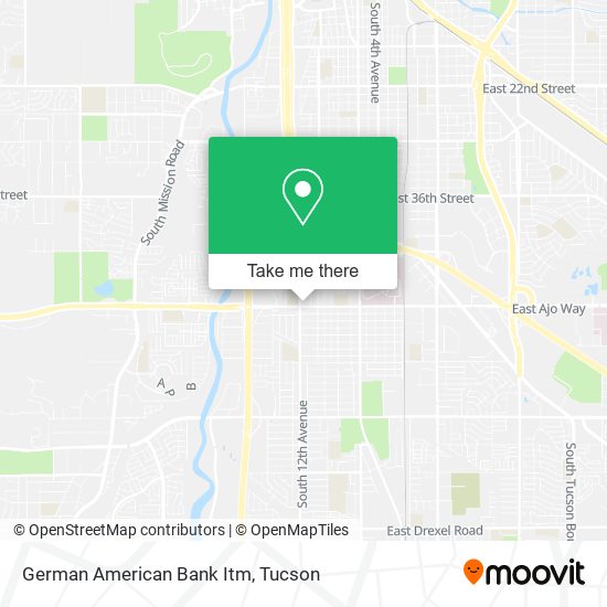 German American Bank Itm map