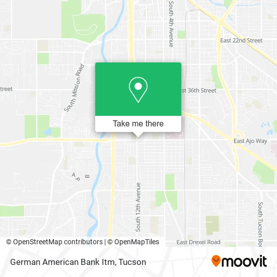 German American Bank Itm map