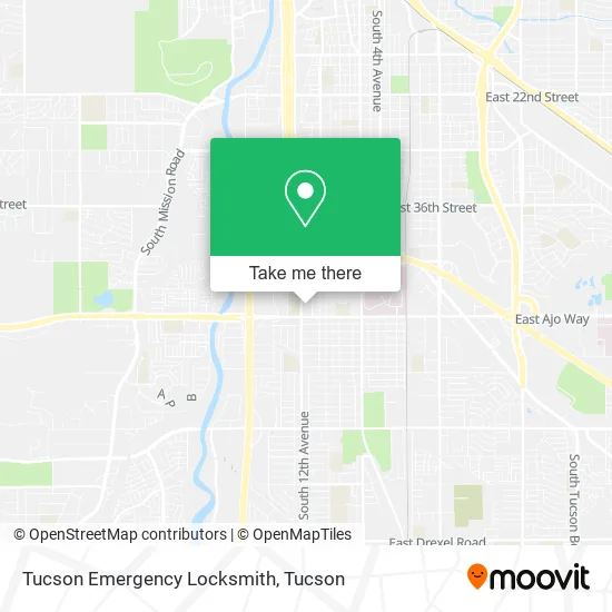 Tucson Emergency Locksmith map