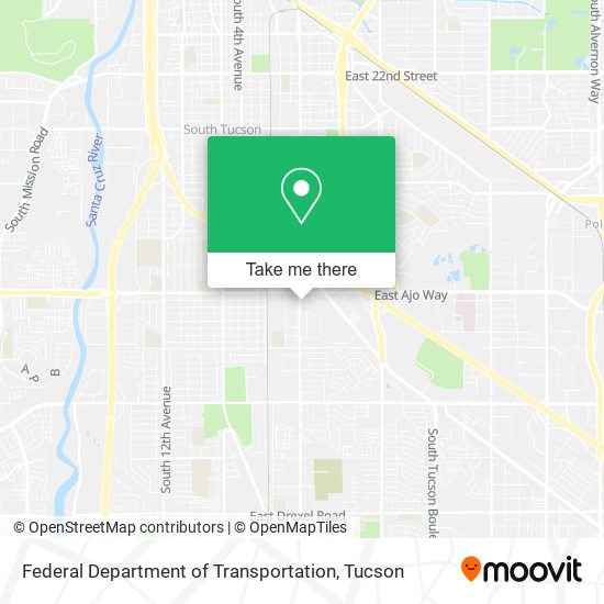 Mapa de Federal Department of Transportation