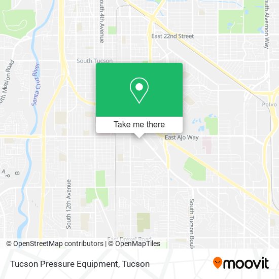 Tucson Pressure Equipment map