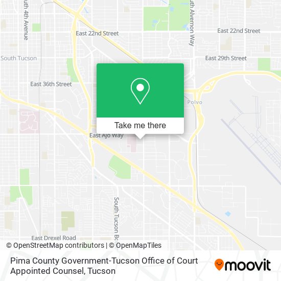 Pima County Government-Tucson Office of Court Appointed Counsel map