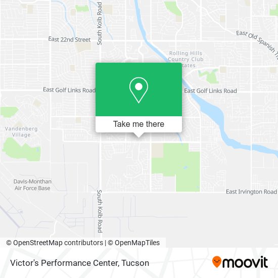 Victor's Performance Center map