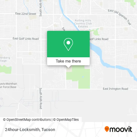 24hour-Locksmith map