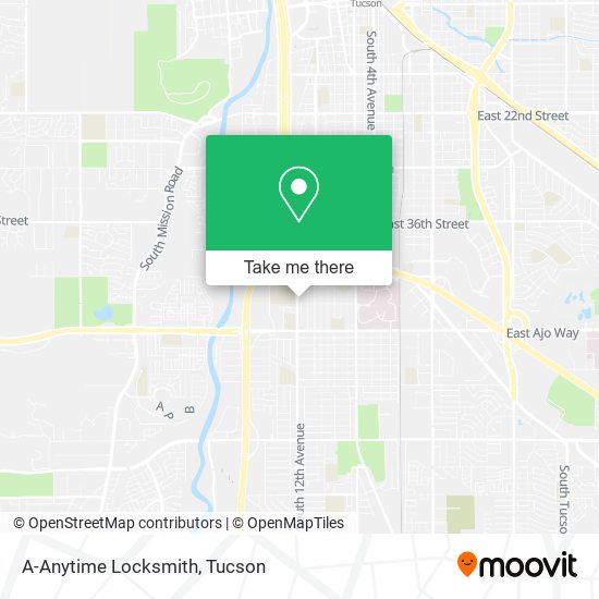 A-Anytime Locksmith map