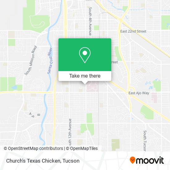 Church's Texas Chicken map