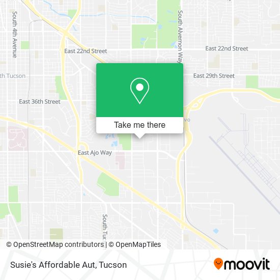 Susie's Affordable Aut map