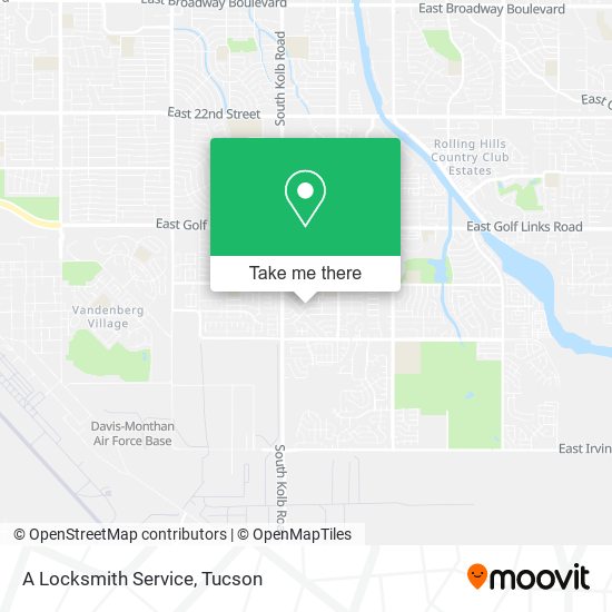 A Locksmith Service map