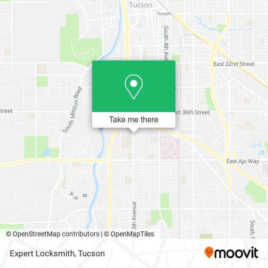 Mapa de Expert Locksmith