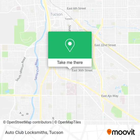 Auto Club Locksmiths map