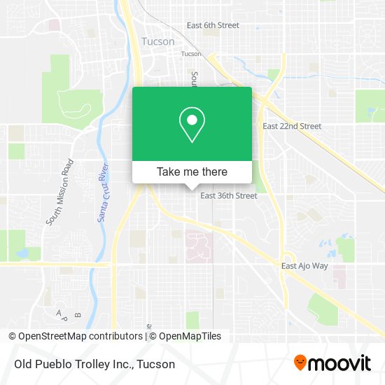 Mapa de Old Pueblo Trolley Inc.