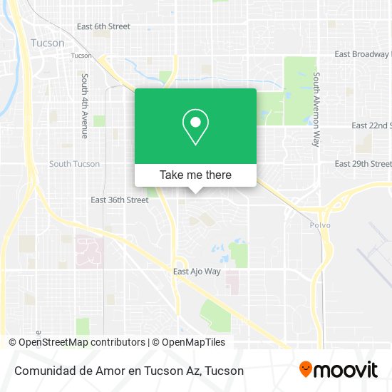 Mapa de Comunidad de Amor en Tucson Az