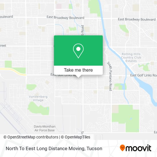 North To Eest Long Distance Moving map