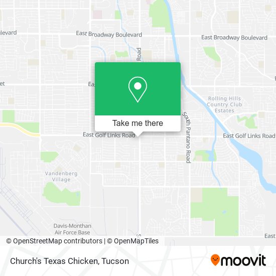 Mapa de Church's Texas Chicken