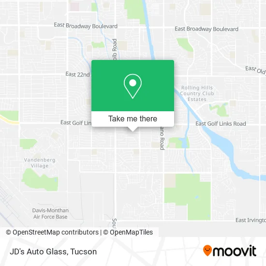 Mapa de JD's Auto Glass