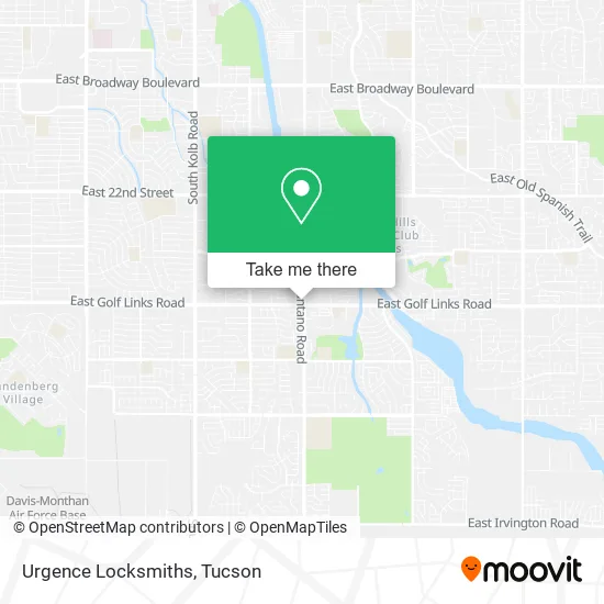 Urgence Locksmiths map