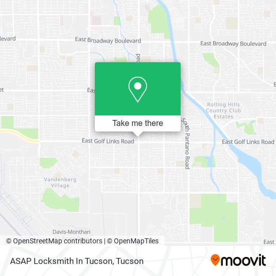 ASAP Locksmith In Tucson map