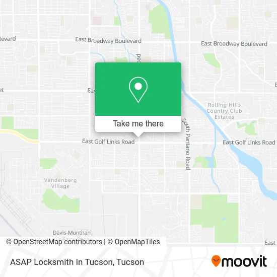 ASAP Locksmith In Tucson map