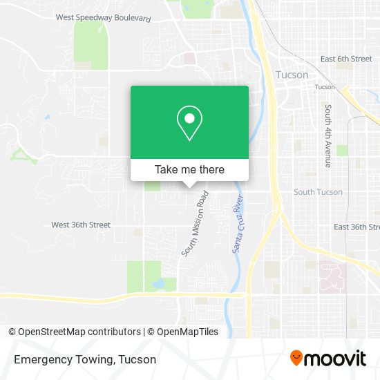 Emergency Towing map