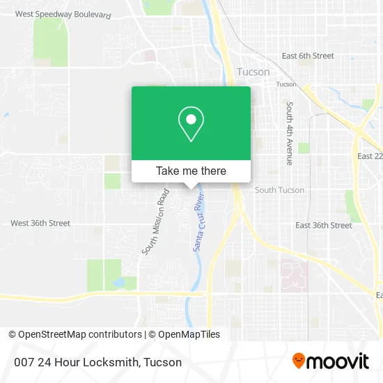 007 24 Hour Locksmith map