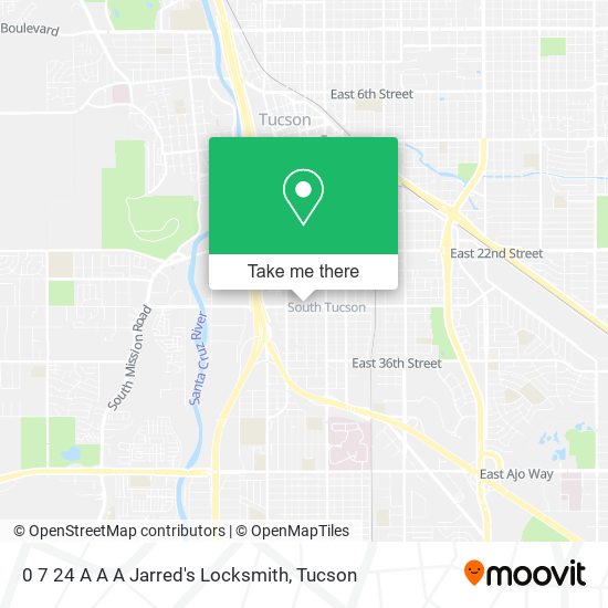 0 7 24 A A A Jarred's Locksmith map