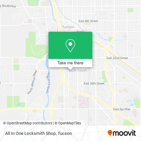 Mapa de All In One Locksmith Shop