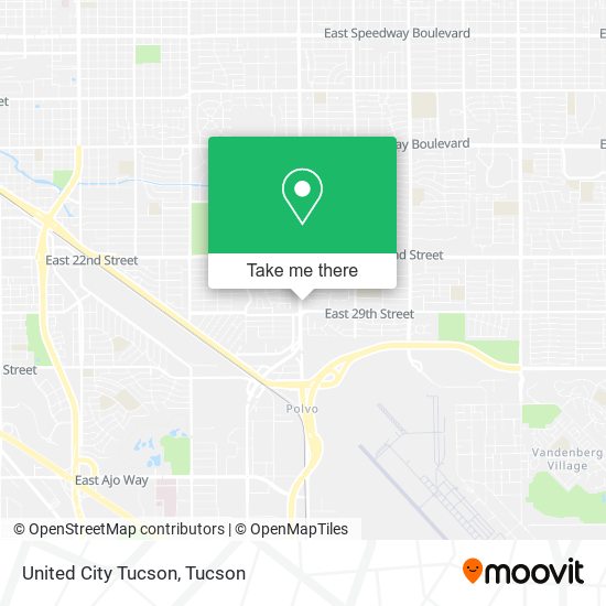 United City Tucson map