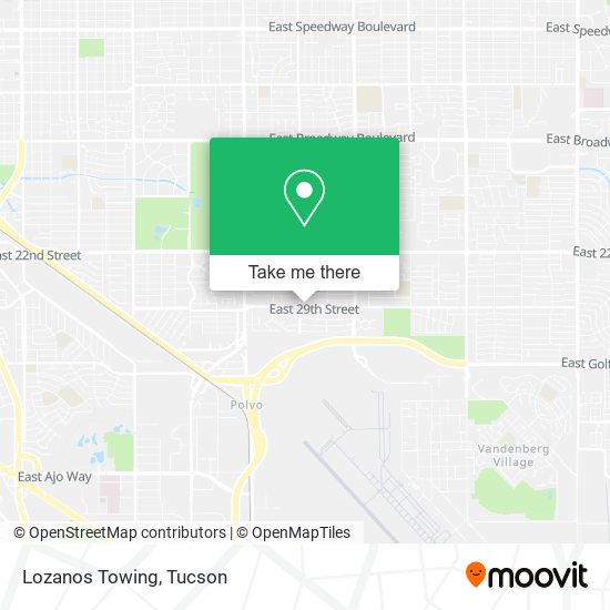 Lozanos Towing map