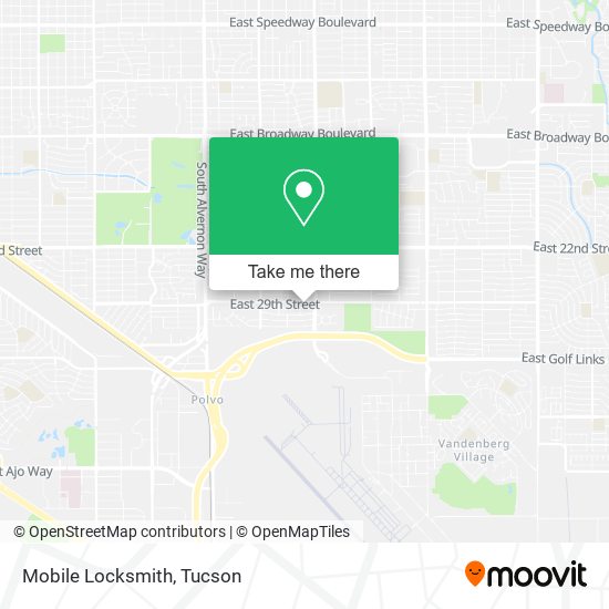 Mapa de Mobile Locksmith