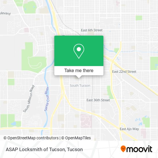 ASAP Locksmith of Tucson map