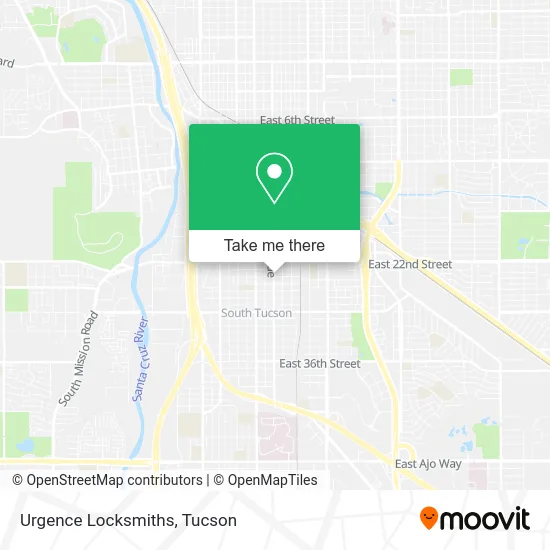 Urgence Locksmiths map