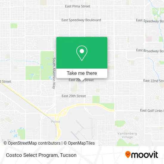Costco Select Program map
