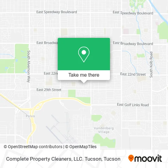 Complete Property Cleaners, LLC. Tucson map