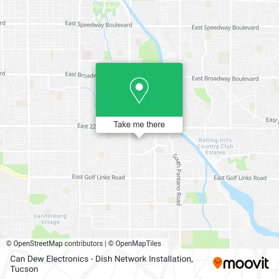 Can Dew Electronics - Dish Network Installation map