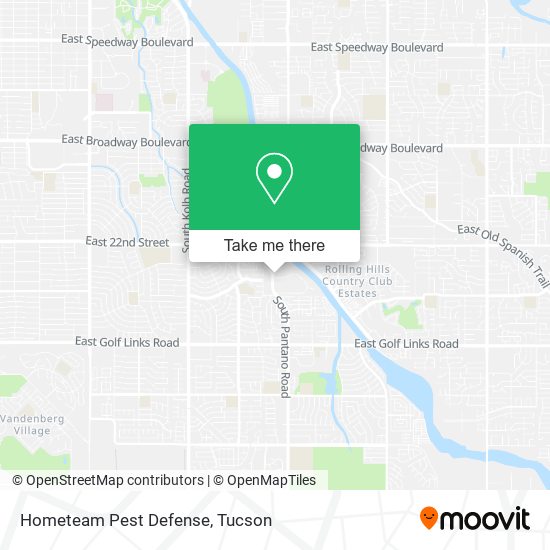 Hometeam Pest Defense map