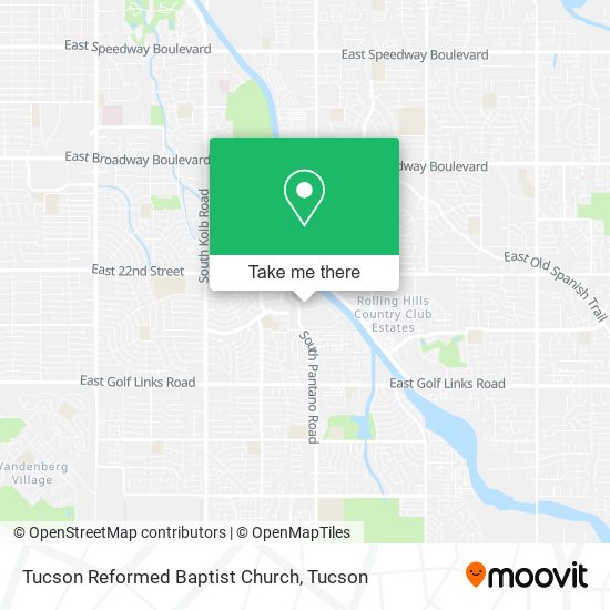 Tucson Reformed Baptist Church map